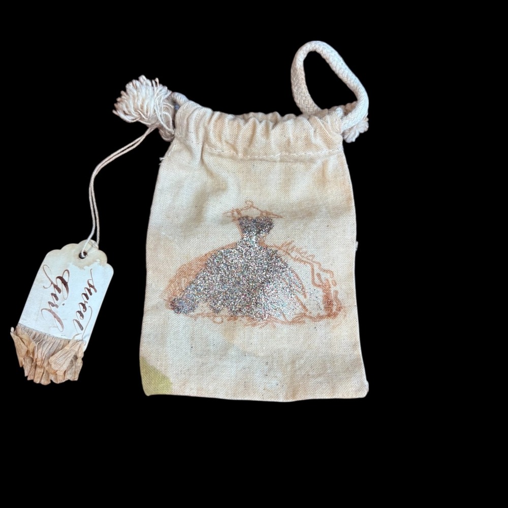 Wedding Dress Bachelorette Party Goodie Favor‎ Bag Glittery Dress Sweet Girl Tag